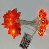 LED Maple Leaf String Lights: Halloween & Thanksgiving Outdoor Decoration
