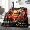 Name Custom Ronaldo Print Flannel Blanket High Quality Warm Comfortable Cover for All Seasons Perfect for Gifts Home Decor