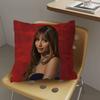 Singer Pink P-Pantheress Cushion Cover Polyester Sofa Cushions Decorative Throw Pillows Home Decoration Pillowcover