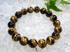 Good Eye Natural Stone Bracelet for Purifying Money Success Protection from Leaf Stone Luck [Large Tiger's Stone] [Power Men] [Pebble Quartz] <Career