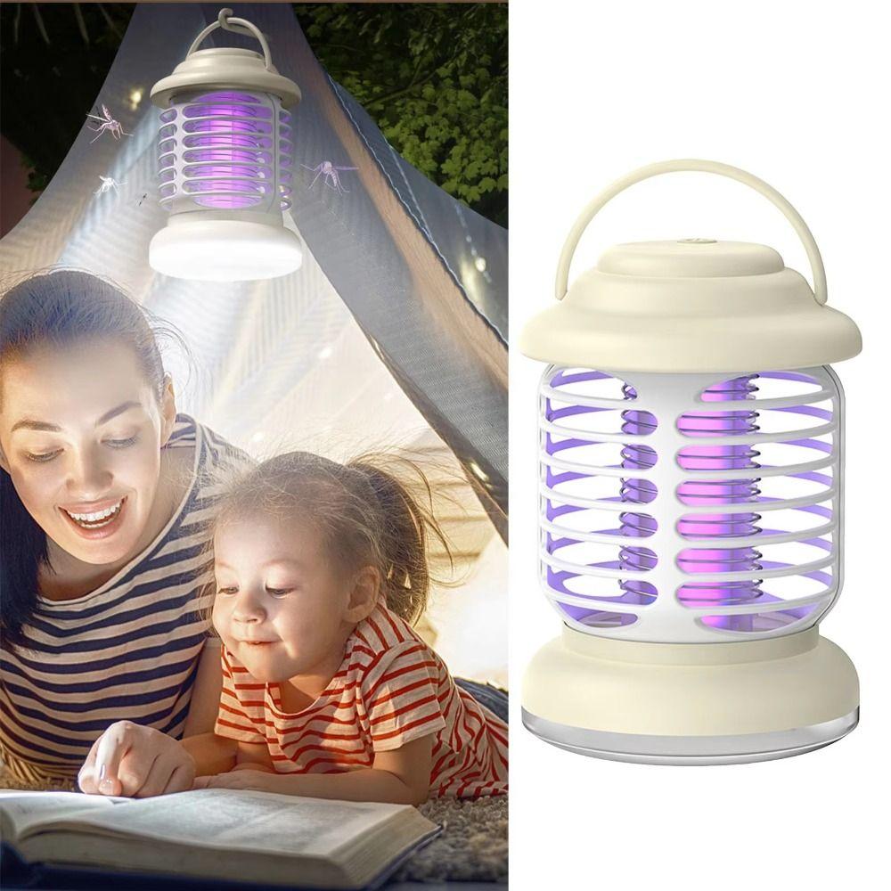 Portable Electric Camping Light Sticky Gnat Mosquito Trap Vintage Mosquito Lamp  Household