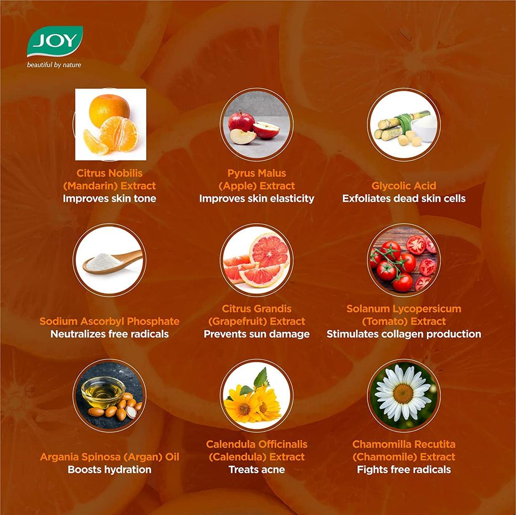 JOY Vitamin C Face Pack for Glowing Skin 250gm | Skin Brightening Face Mask for All Skin Types