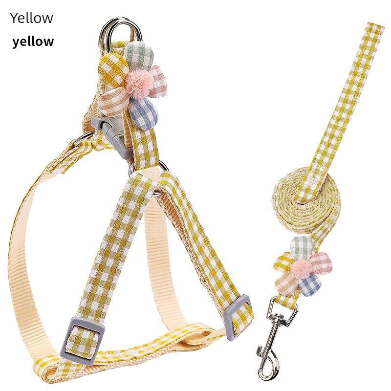 

Собака Рука Держать Веревку Маленькие Щенки Плюшевый Собака Поводок Регулируемая Цепь Жилет Грудь Спина Собачий Поводок Поводок для Собаки Товары для Животных S-2 to 4.00kg Yellow floral traction rope 1.2 m