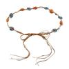 Boho Style Flowers Weaving Knotted Ethnic Style Handmade Wooden Beads Women's Belt Leisure Vacation Style Beautiful Waist Rope