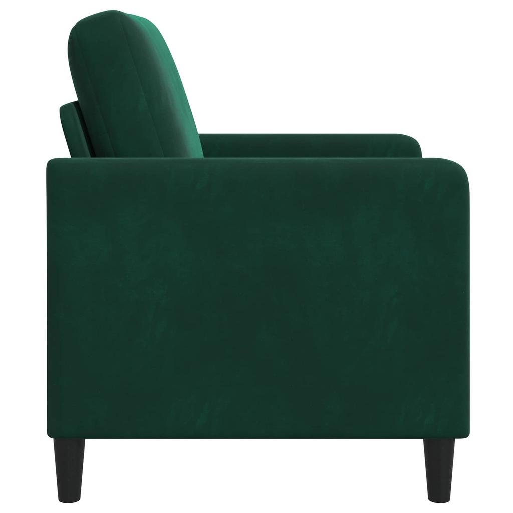 Storage Sofa in Dark Green 72 x 78 x 87 cm Polyester