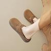 Thick-soled retro one-pedal outer wear bag head half slippers women's soft bottom