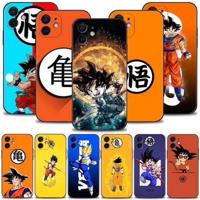 DRAGON BALL Z Goku DBZ Logo Phone Case for iPhone 13 11 12 Pro Max XR X 8 7 6 6s Plus XS 13mini 12mini 5 5s SE Cover TPU Coque