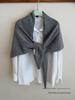 Women's 100% Wool Knit Triangular Scarf - Large Shawl for Autumn/Winter, Warm Outerwear, Neck Protector