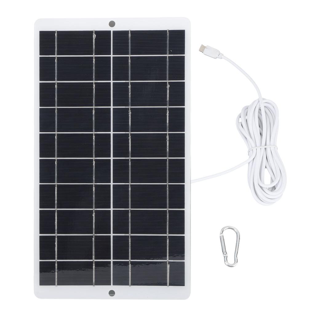 8W 5V Tragbares Solarpanel Geringer Stromverbrauch Typ C Ausgang Solarladegerät für Kamera Straßenlaterne Telefon