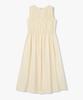 Bobeu Shirred Crinkle Sleeveless Dress_Yellowish Beige 7156237001