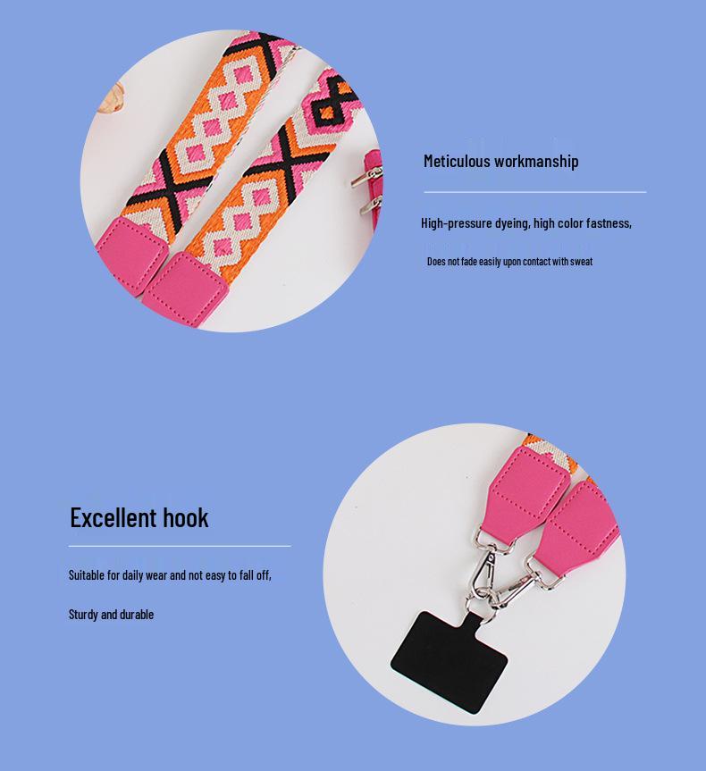 Detachable Crossbody Lanyard & Coin Purse Strap for Mobile Phones