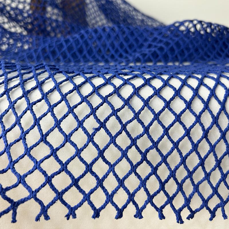 50x150cm Diamond Shaped Cotton Linen Mesh Sheer Fishnet Fabric Handmade DIY Jacket Designer Apparel Luxury Textile Material