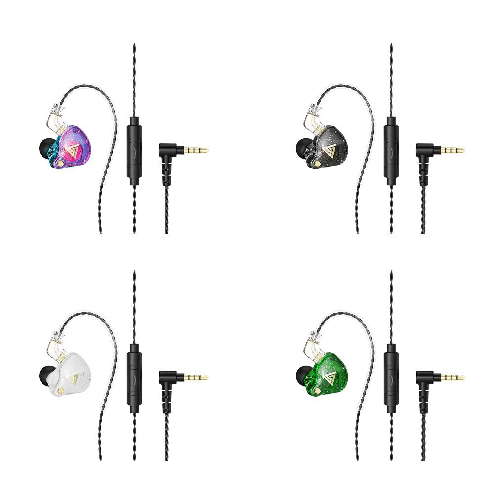 Wired Earphone In-ear Type Gaming Headphone Stereo Sound Headset with Detachable HiFi Stereo Sound Headset with Microphone
