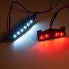 TRINOOD Front & Rear LED Lights Spotlight Lamp Bar DC 3-5v for 1/10 4x4 2wd VXL XL-5 SLASH RC Car Upgrade Parts