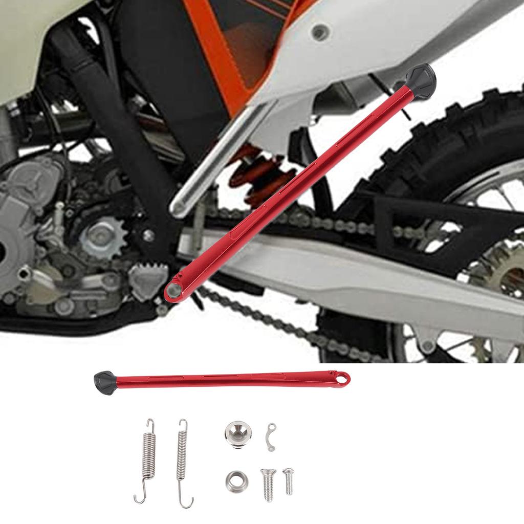Motorcycle Kickstand Larger Base CNC Machined Aluminum Alloy Vibrant Color Stable Rugged Motorcycle Side Stand for Maintenance