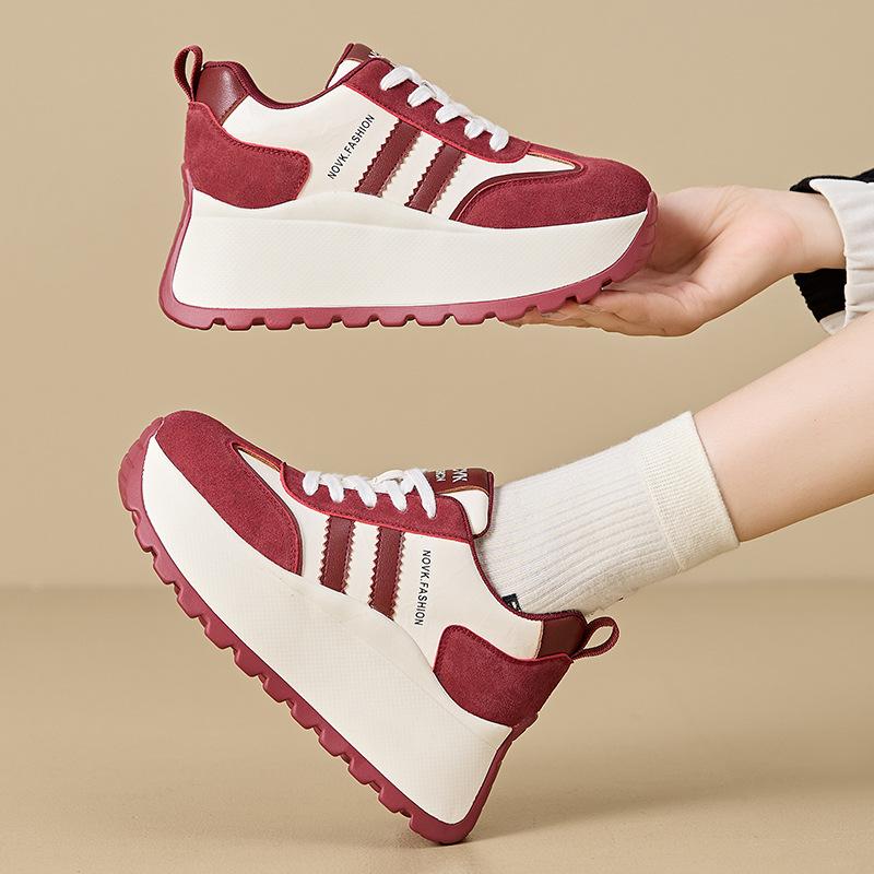 Women's Shoes Autumn Women's 2025 New German Training Shoes Platform Heightening Forrest Gump Shoes Running Sports Leisure Dad Shoes Children