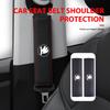 AAABT1 Leather Car Seat Belt Cover Shoulder Pad Neck Protection For Kamiq MK3 Roomster Rapid Kodiaq Karoq Fabia Enyaq