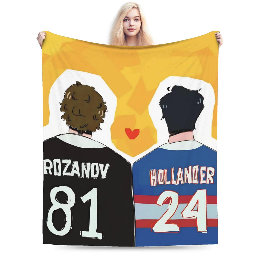Kiss Heated Rivalry Fleece Throw Blankets Hollanov Blanket for Bed Bedroom Lightweight Bedding Throws