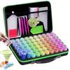 Diamond Painting Storage Box Container, 60-slot Bead Storage with 5D Diamond Art Accessories and Tool Kit Shockproof Jar Jewelry Bead Flash Rhinestone