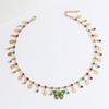 Dopamine Color Butterfly Necklace Female Tassel Clavicle Chain Design Neck Chain Accessories