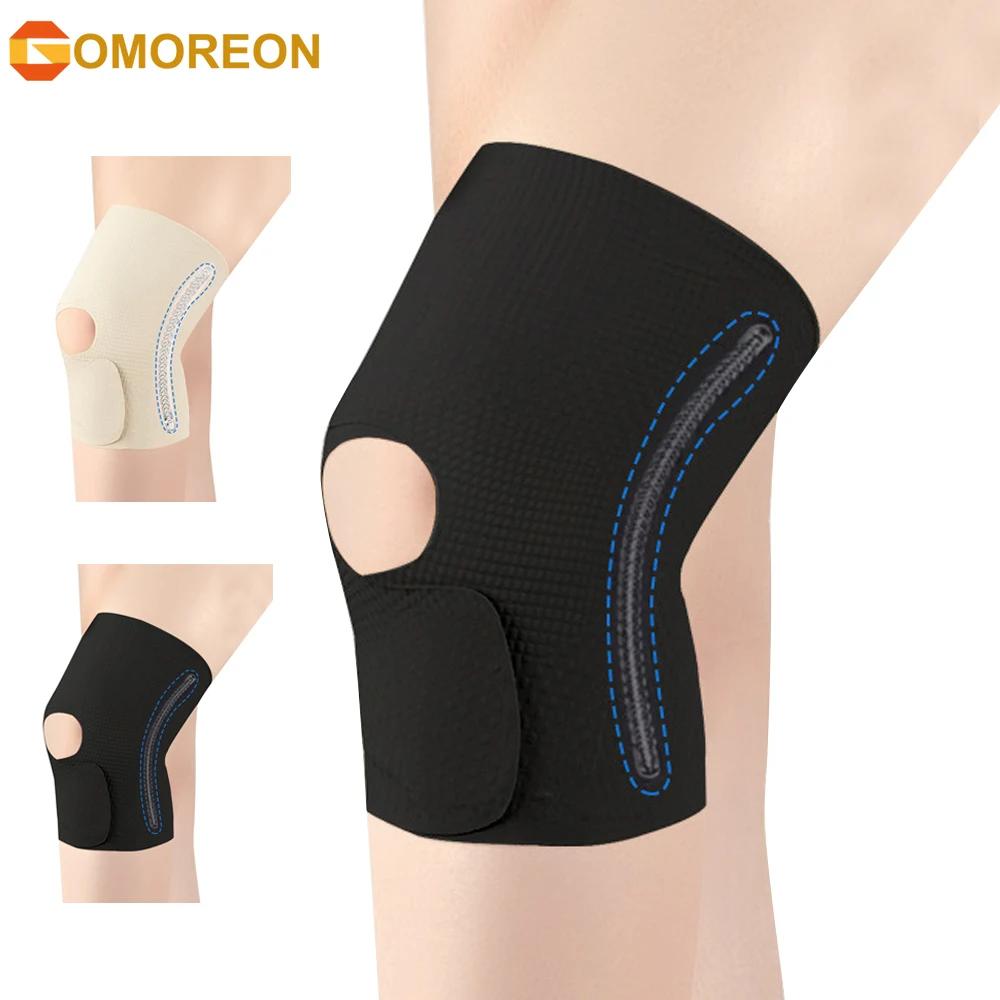 1Pcs Knee Brace with Side Stabilizer, Compression Knee Sleeve For Men Women, Knee Support Brace for Knee-Pain Relief