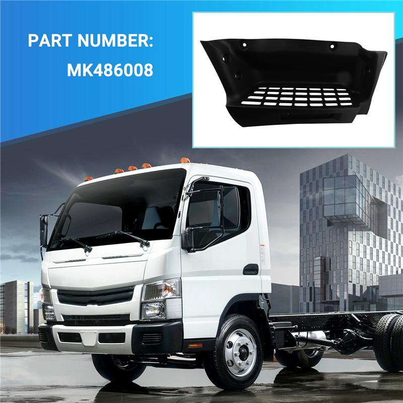 A16P - Боковая подножка под дверь для Mitsubishi Canter Fuso FE 2005- Подножка Black Right