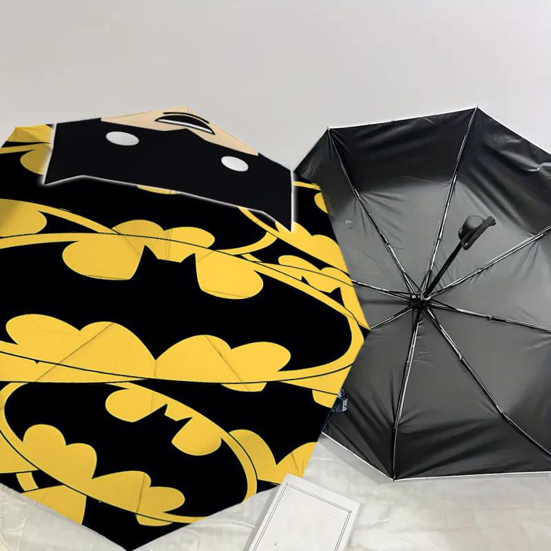 1PC Warner batman logo Automatic Open/Close Umbrella with Windproof, 72-Rib Sturdy Canopy, Durable Ribs1289A