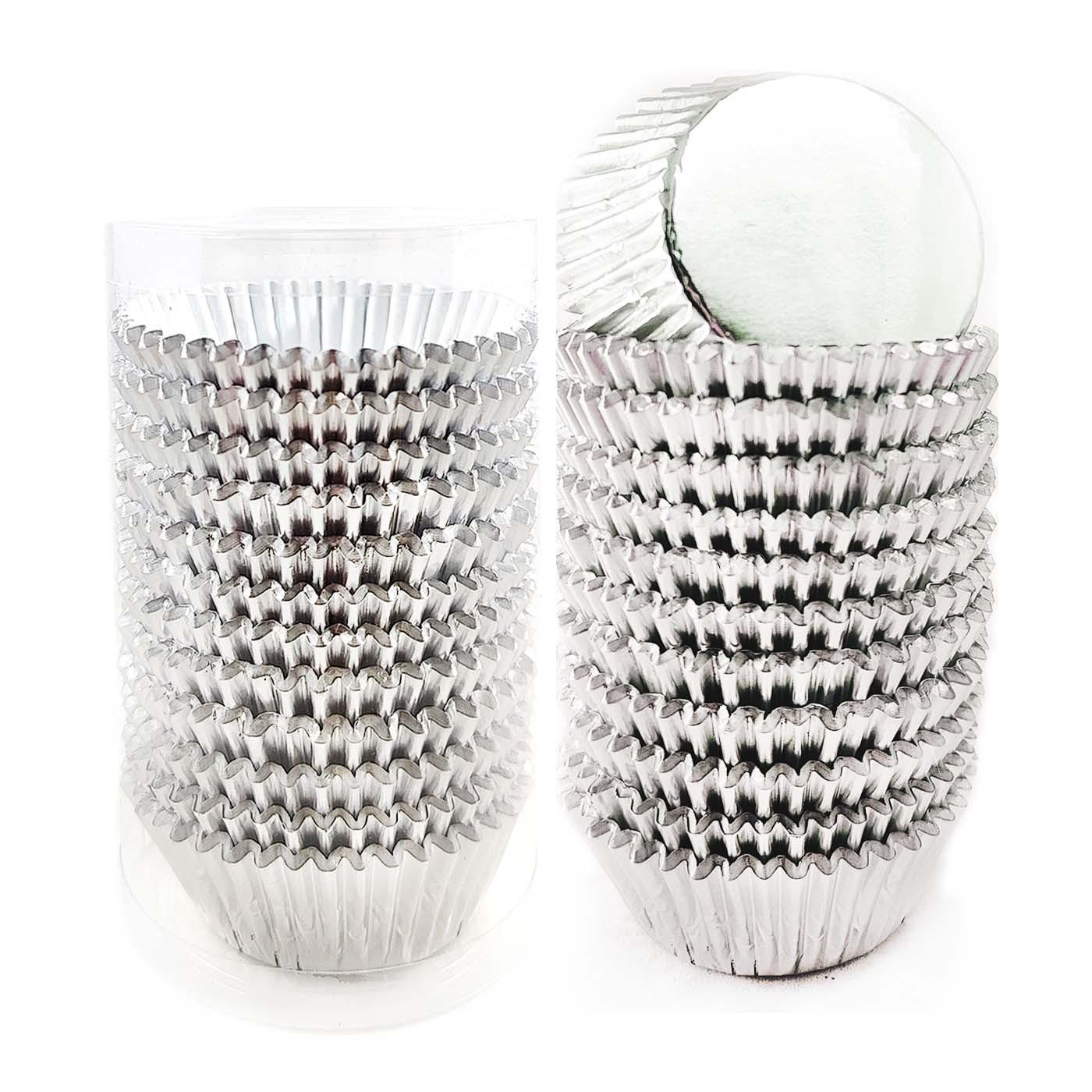 300-Pack Colorful Oil-Proof Baking Cups: PVC Tube Packed Muffin & Cake Foil Liners
