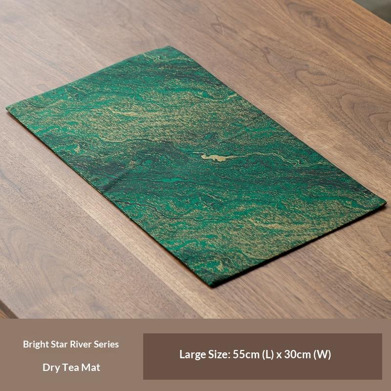 Dry Bubble Tea Mat Song Dynasty Aesthetic Tablecloth New Chinoiserie Zen Table Runner Classywaterproof Tea Towel Napkins