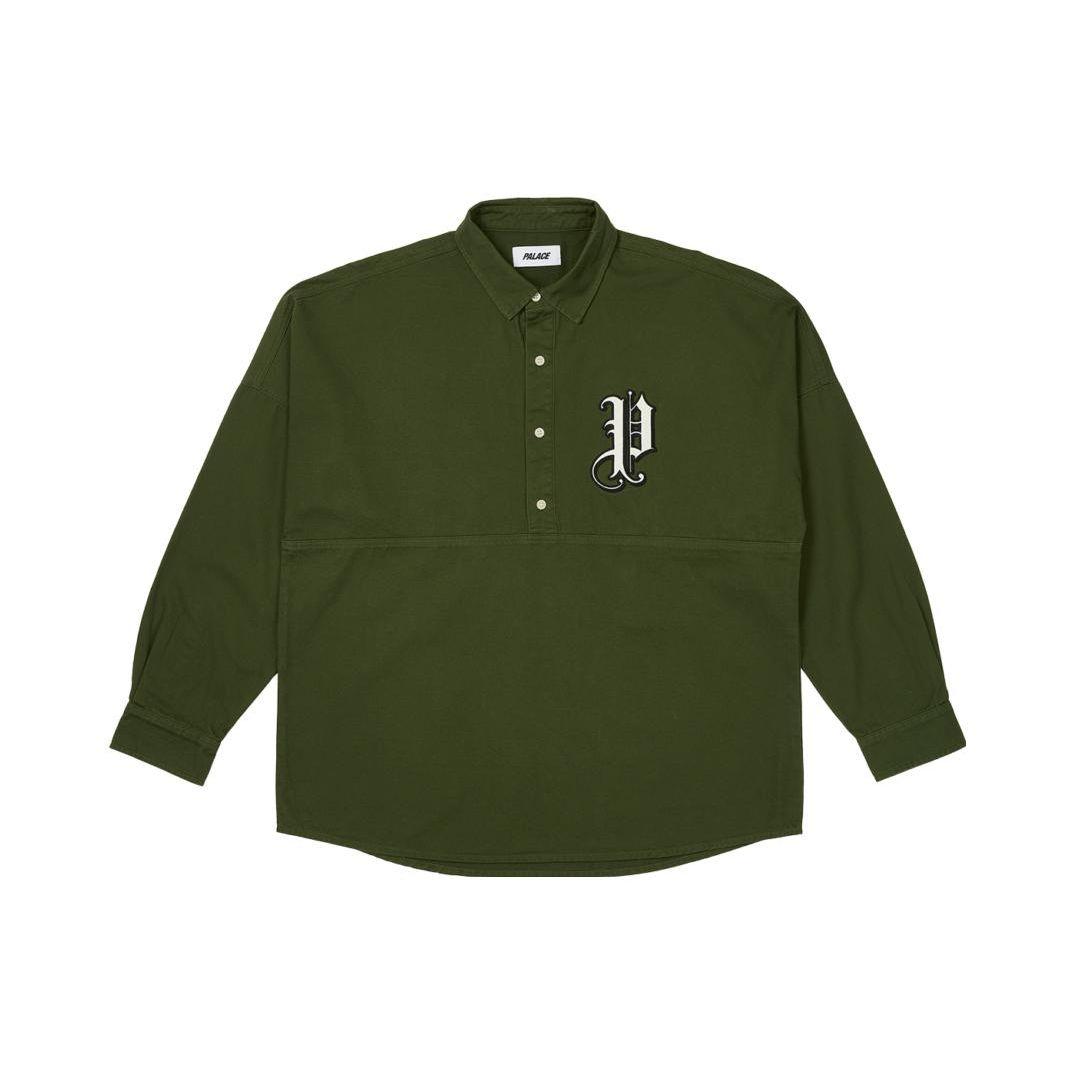 

Palace Old English Shirt Huntsman Unisex Tops Green P25SHT023 L