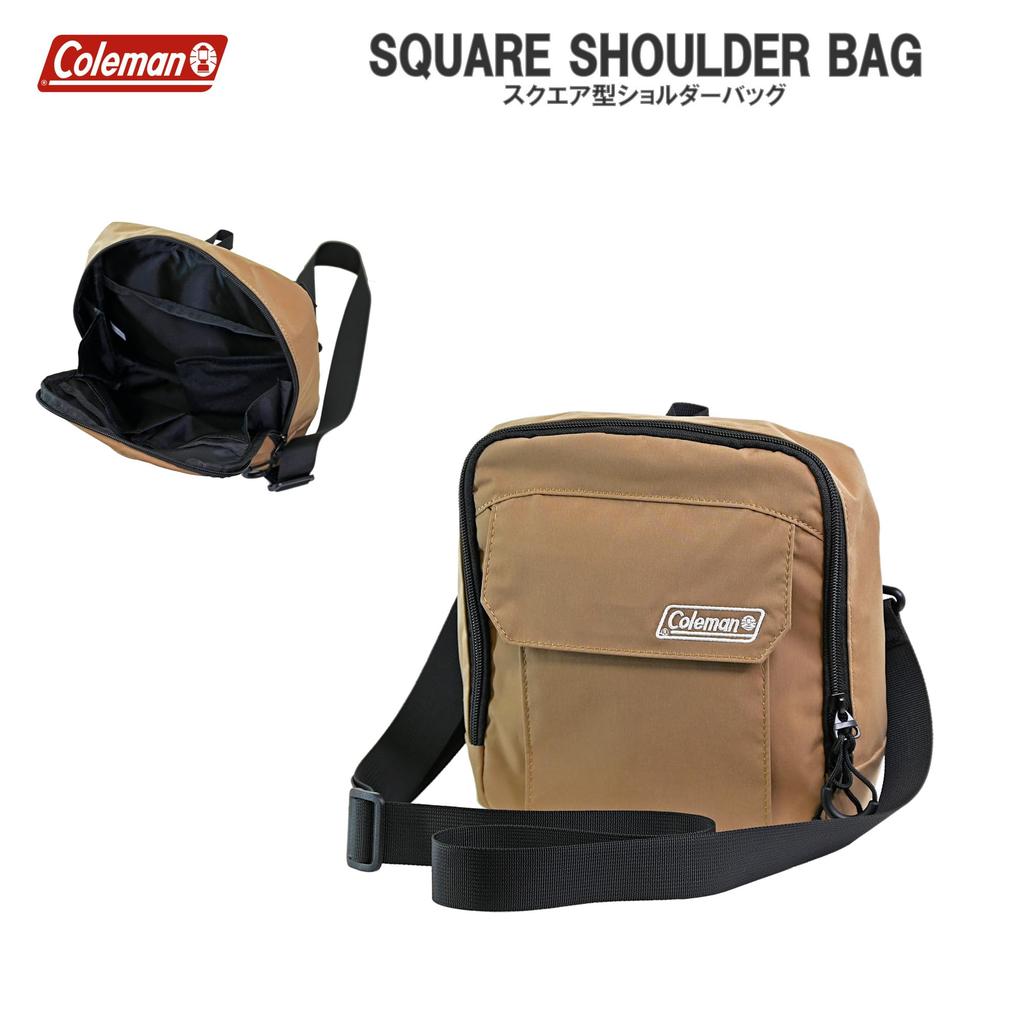 Etsumi Coleman Camera Coleman Square Shoulder Bag Shoulder Brown & Bag, 3.2L [Detachable Strap/Back Pocket] VCO-8800