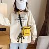 Japanese Style Canvas Shoulder Bag for Women Mini Crossbody Purse Simple Street Style Handbag KTB