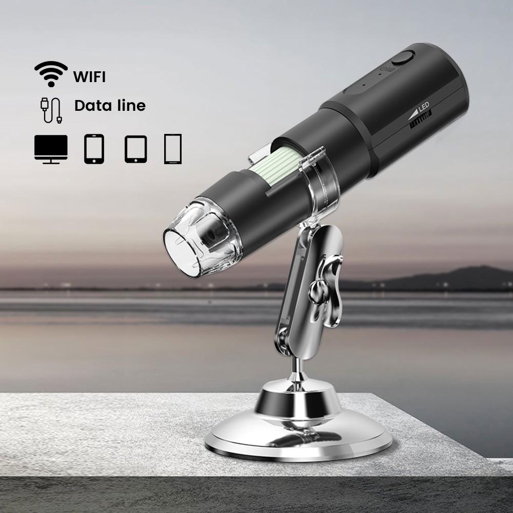LED Skin Scalp Tester Wireless WIFI Digital Skin Analyzer Machine 1000X Times HD Microscope Camera Handheld Magnifier Instrument
