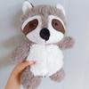 Gray Raccoon Plush Toy Lovely Raccoon Cute Soft Stuffed Animals Doll Pillow for Girls Children Kids Baby Birthday Gift