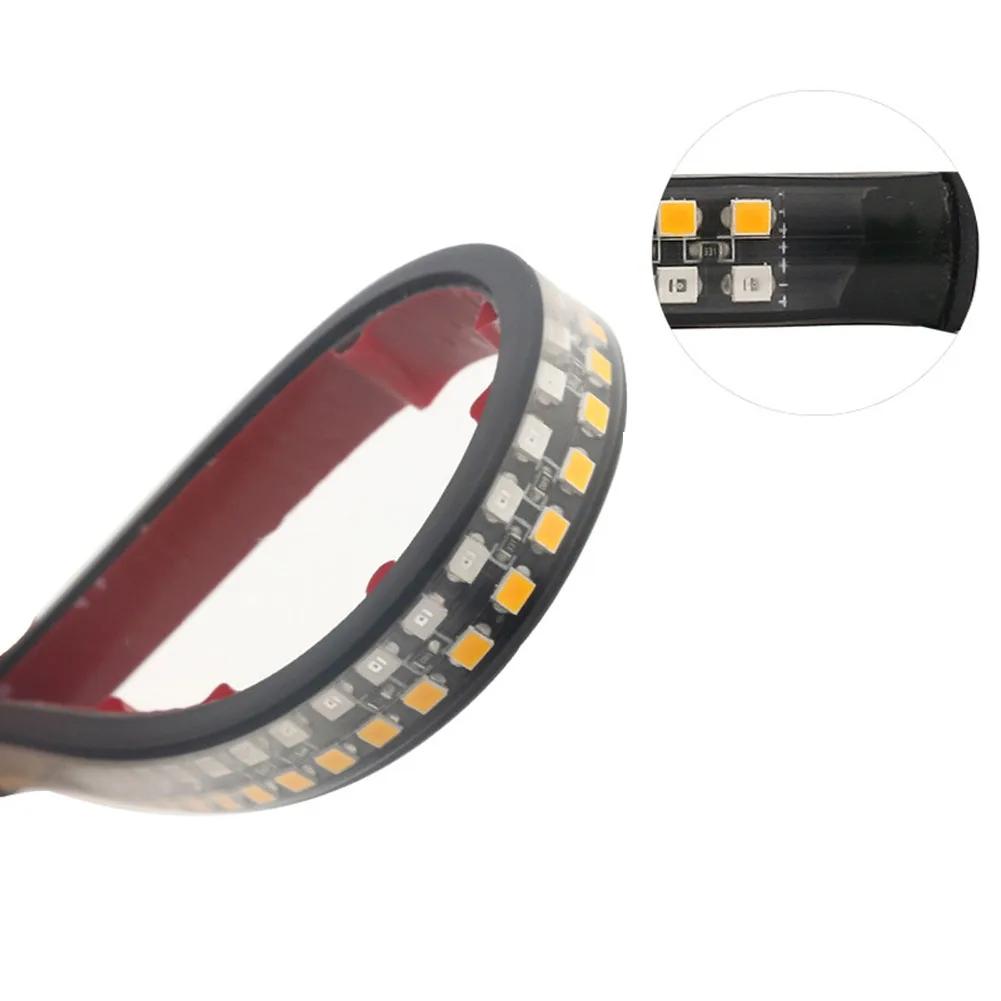 For Motorcycle Lighting Flexible Brake Light Strip LED Brake Light 20cm Length 5-wire Connection Silicone Material