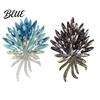 Decorative Pin Brooch Irregular Wheat Design Sparkling Rhinestones Zinc Alloy
