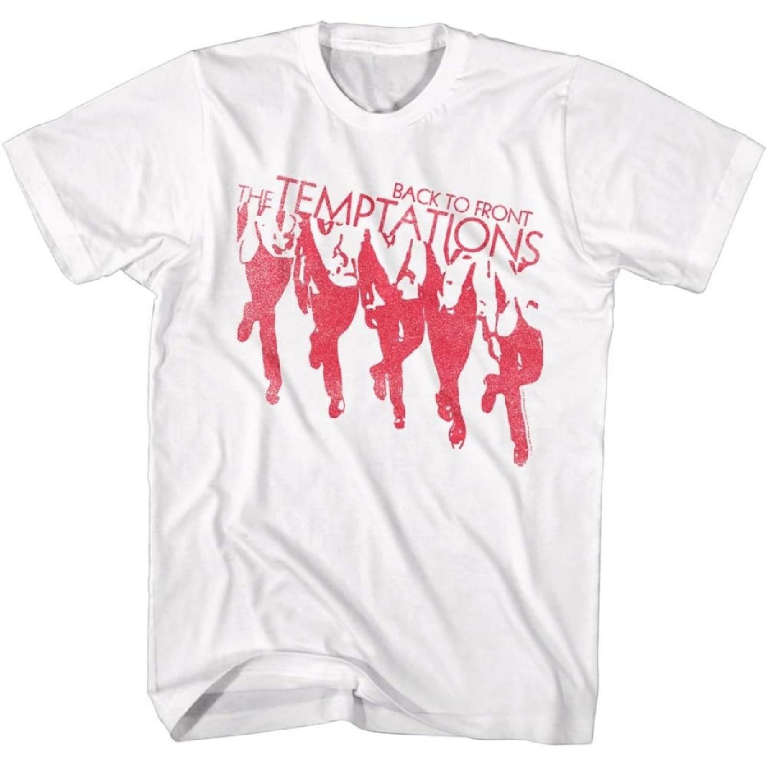 The Temptations Music Group Back to Front Album Cover Vintage Style Adult Short Sleeve T-Shirts Graphic Tees XXXXXL белый