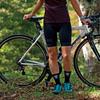 Ladies' Cycling Bib Shorts, Grey Logo, Standard Pad