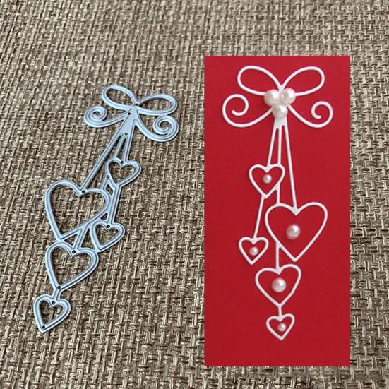 Cutting Stencil Heart Bow Tie Pattern Smooth Lightweight Template Metal Mold