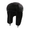 Cappello invernale Ushanka da uomo e da donna, da pilota, da aviatore, da bombardiere, da cacciatore, in pelliccia sintetica, in pelle, con paraorecchie, cappello da pilota invernale