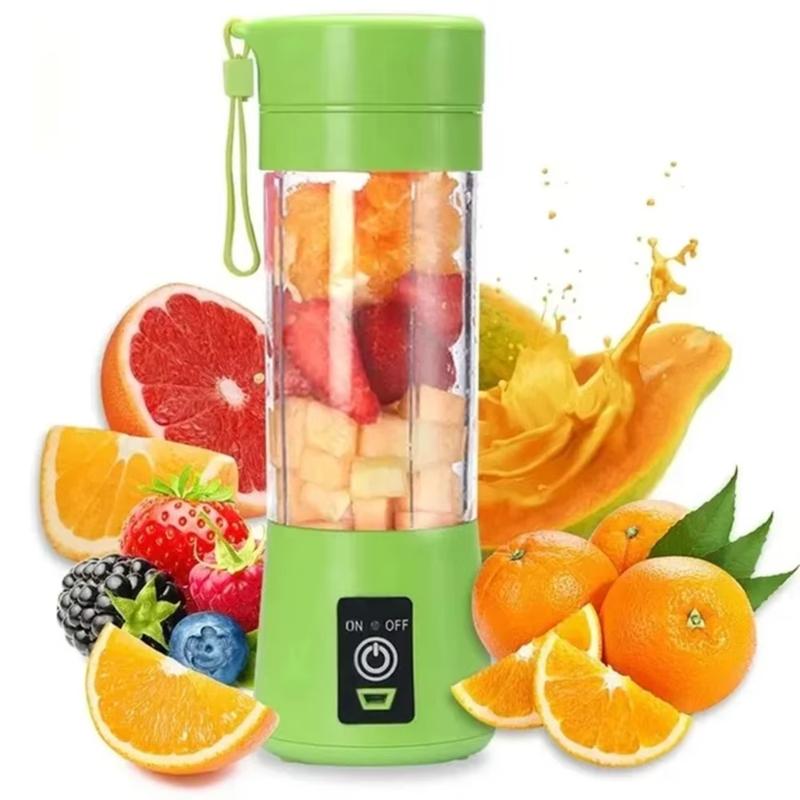 380ml Portable Electric Juicer Six Blades Blender Cup USB Rechargeable Blender for Milkshake Smoothies & Juice