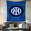 Inter Milan Logo Wallpaper Bedding 1 Duvet Cover 2 Pillowcase Without Core Christmas Birthday Gift Soft And Comfortable