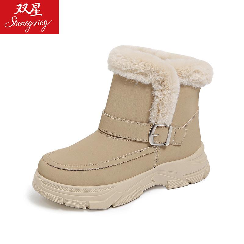 

Женские утепленные утолщенные теплые походные альпинистские ботинки на толстой подошве, удобные, водонепроницаемые, нескользящие, спортивные и для отдыха, производство, зимние ботинки, хлопковая обувь 42 хаки