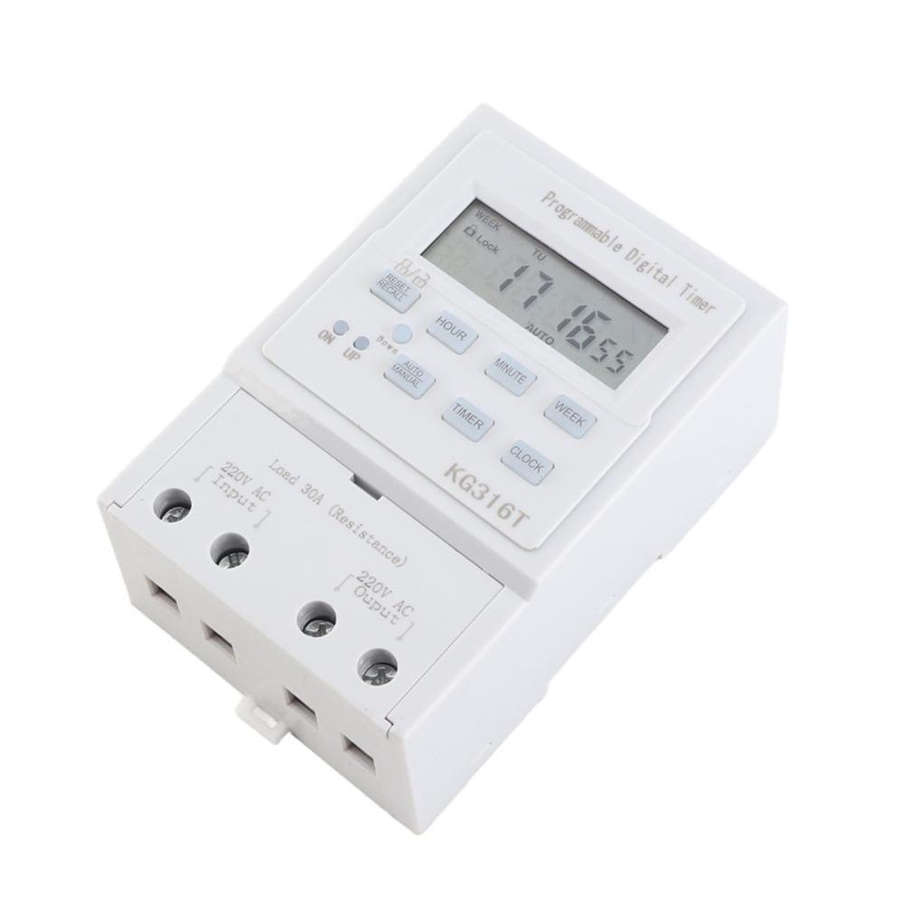 Microcomputer Programmable Timer 30A Time Control Switch Digital Timer Switch Daily Timer