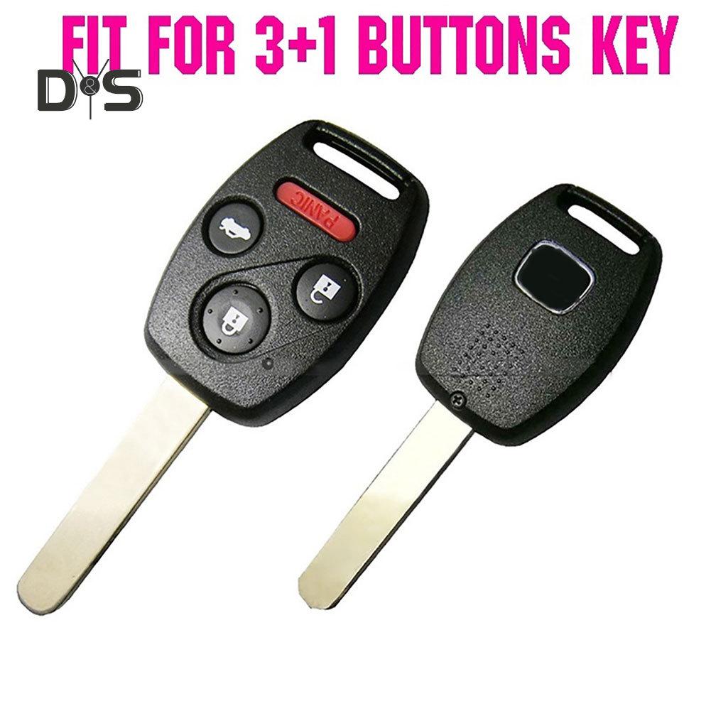 DYS Auto Shop 4 Tasten Auto-Fernbedienungs-Schlüsselanhänger-Abdeckung für Honda Accord Civic CR-V
