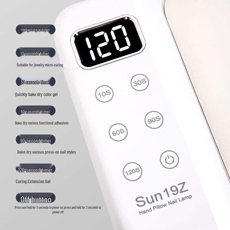 Multifunctional UV Nail Dryer: Quick-Dry Gel Polish Machine with Hand Rest, Salon-Quality Double-Hand Baking Lamp