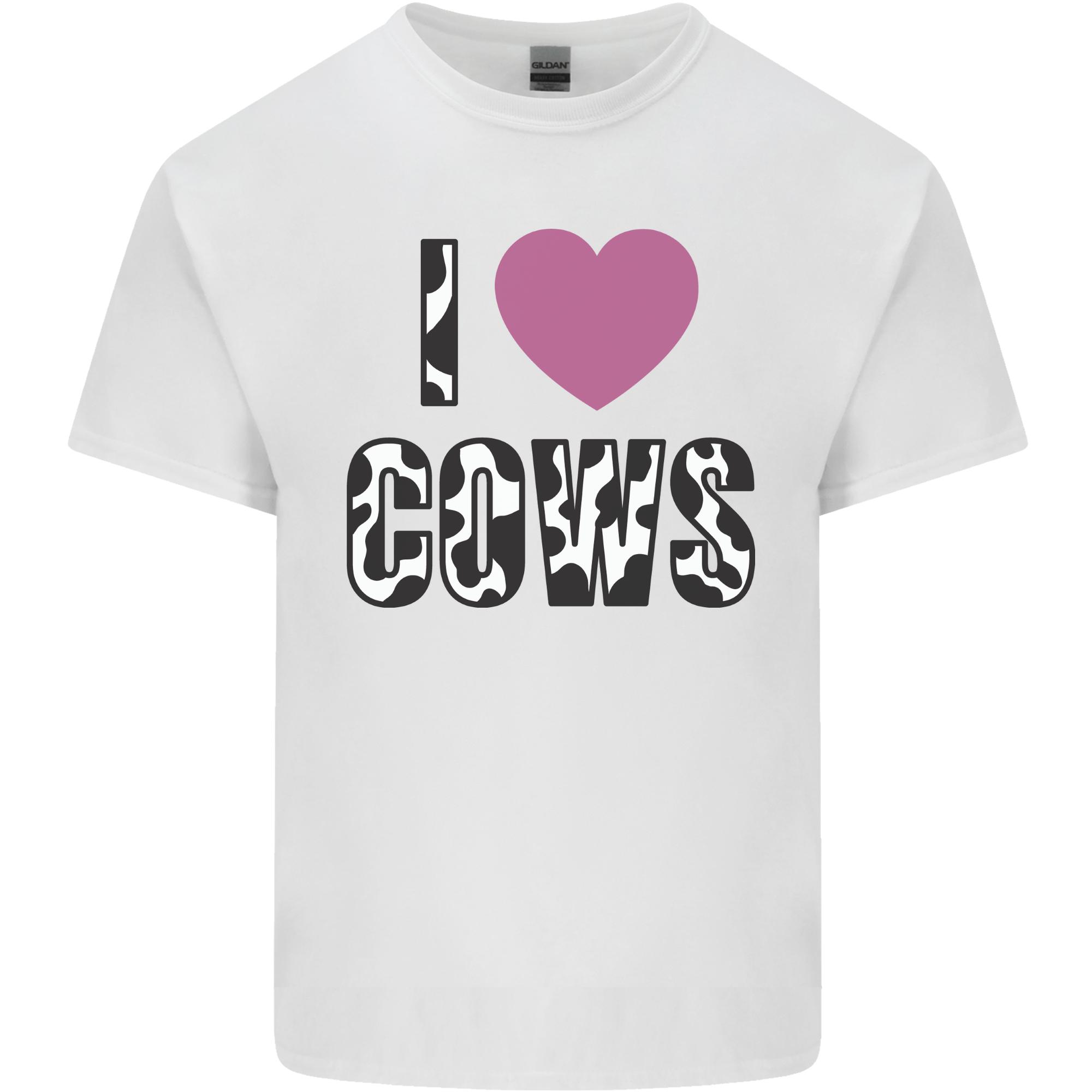 I Love Cows Unisexs Light Cotton TShirt S