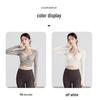 Autumn Yoga Set: Chest-Padded, Tight-Fit, Slimming, Long-Sleeve Training Top for Running & Sports
