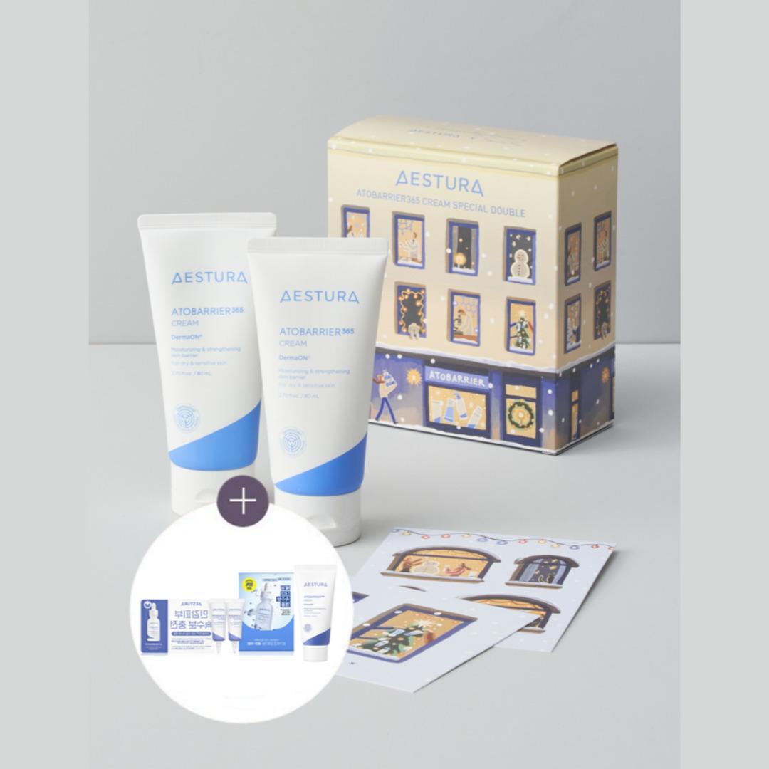 

[AESTURA] Atobarrier 365 Cream 80ml Double Collab Set – увлажняющий и укрепляющий барьер кожи набор