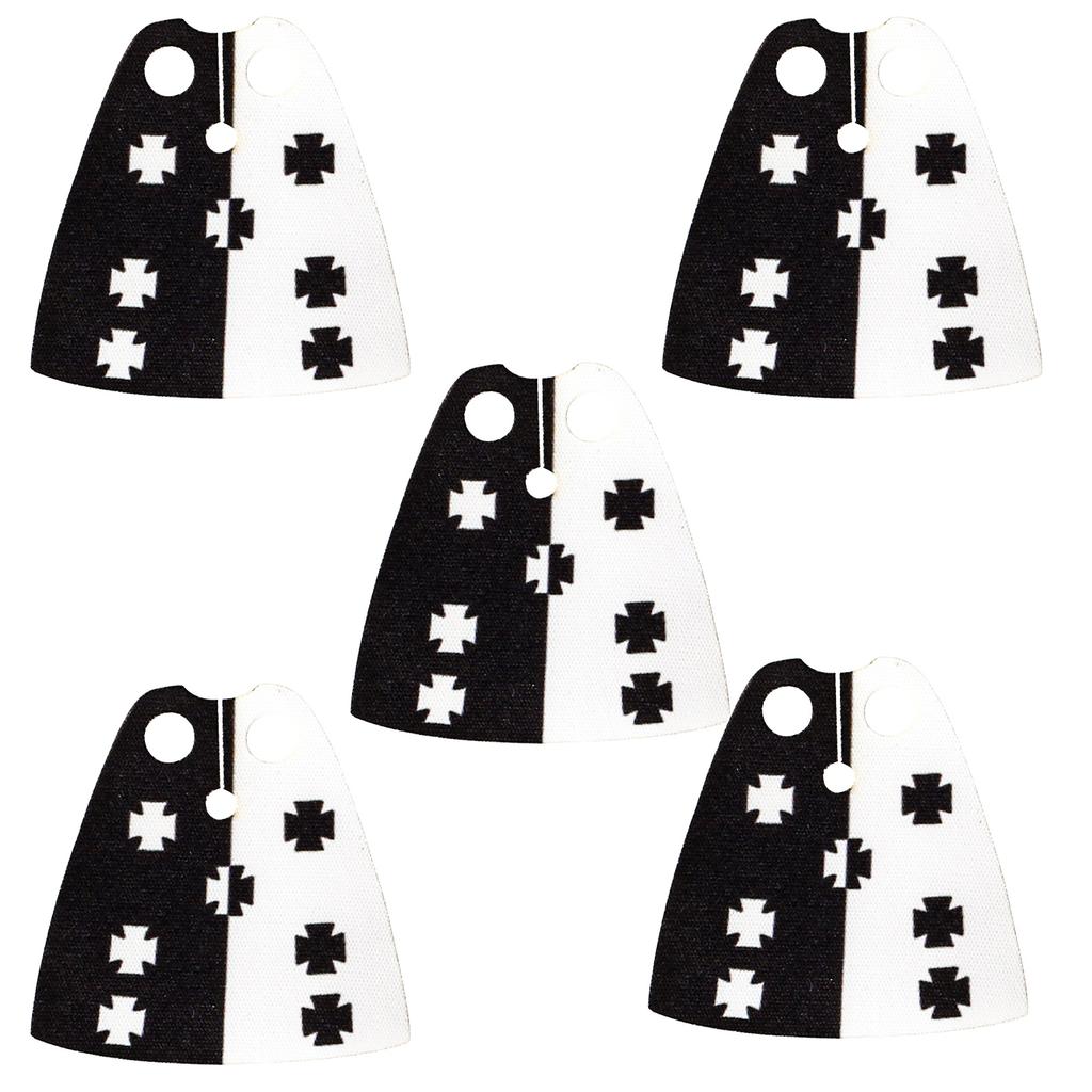 MOC Officer Cape Building Blocks Kit Medieval Lion Knights Figures Accessories Shawl Imitation Fur Cloak Bricks Toys Boys Gift